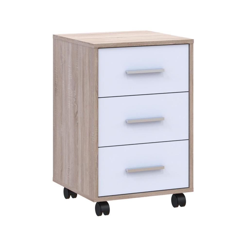 Тумба офісна Doros Т3 43х42х66,4 см Дуб сонома/Білий (DRS-011401) - фото 3 Тумба офісна Doros Т3 43х42х66,4 см Дуб сонома/Білий (DRS-011401) - фото 3