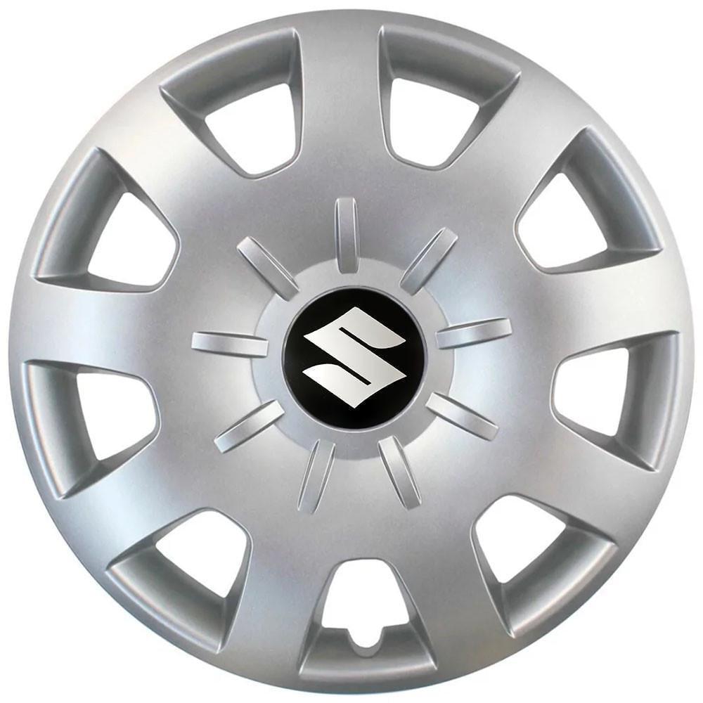 Колпаки SJS 314 с логотипом Suzuki R15 4 шт. Серебристый (2654558105)