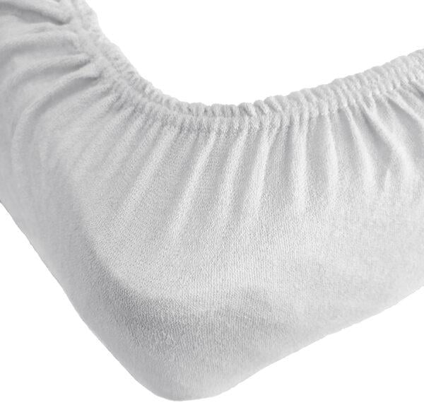 Простынь махровая на резинке 160х200 см Белый (12382101)