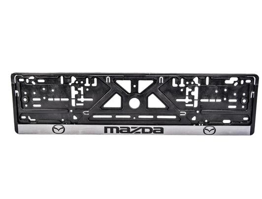 Рамка номера MAZDA книга с серой полосой (286772)