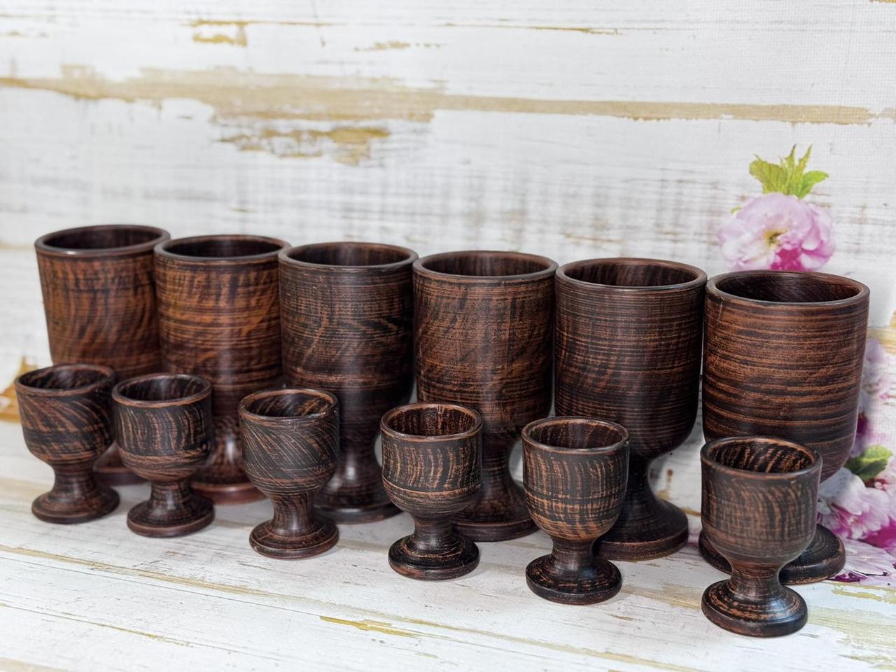 Набор глиняных фужеров 6 шт. 250 мл и рюмок на ножке 6 шт. 65 мл (2703267532) Набор глиняных фужеров 6 шт. 250 мл и рюмок на ножке 6 шт. 65 мл (2703267532)