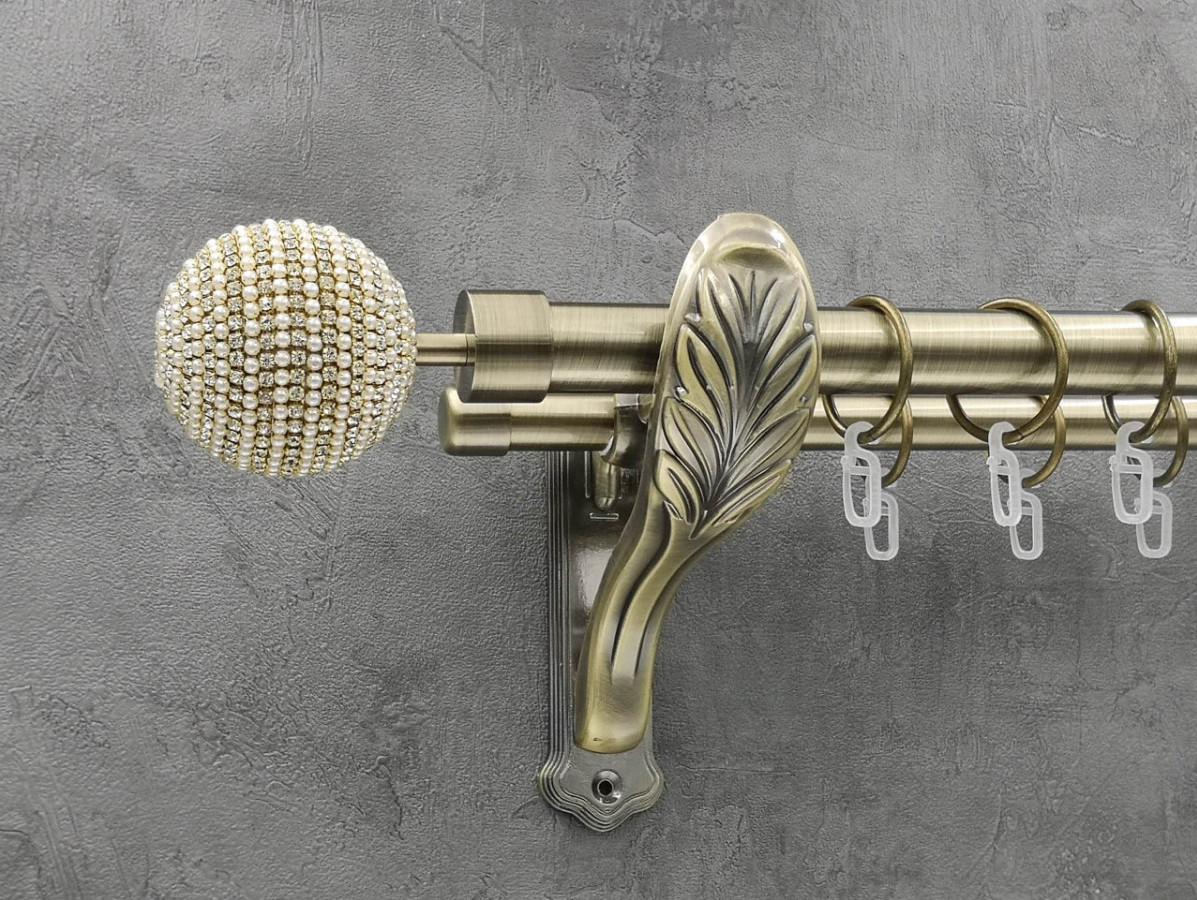 Карниз Quadrum Карера гладка штанга подвійний ретро 25/19 мм 160 см Антик (262048581) Карниз Quadrum Карера гладка штанга подвійний ретро 25/19 мм 160 см Антик (262048581)