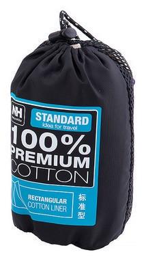 Вкладыш для спального мешка Naturehike Cotton Standart NH15S012-D Cyan - фото 3 Вкладыш для спального мешка Naturehike Cotton Standart NH15S012-D Cyan - фото 3