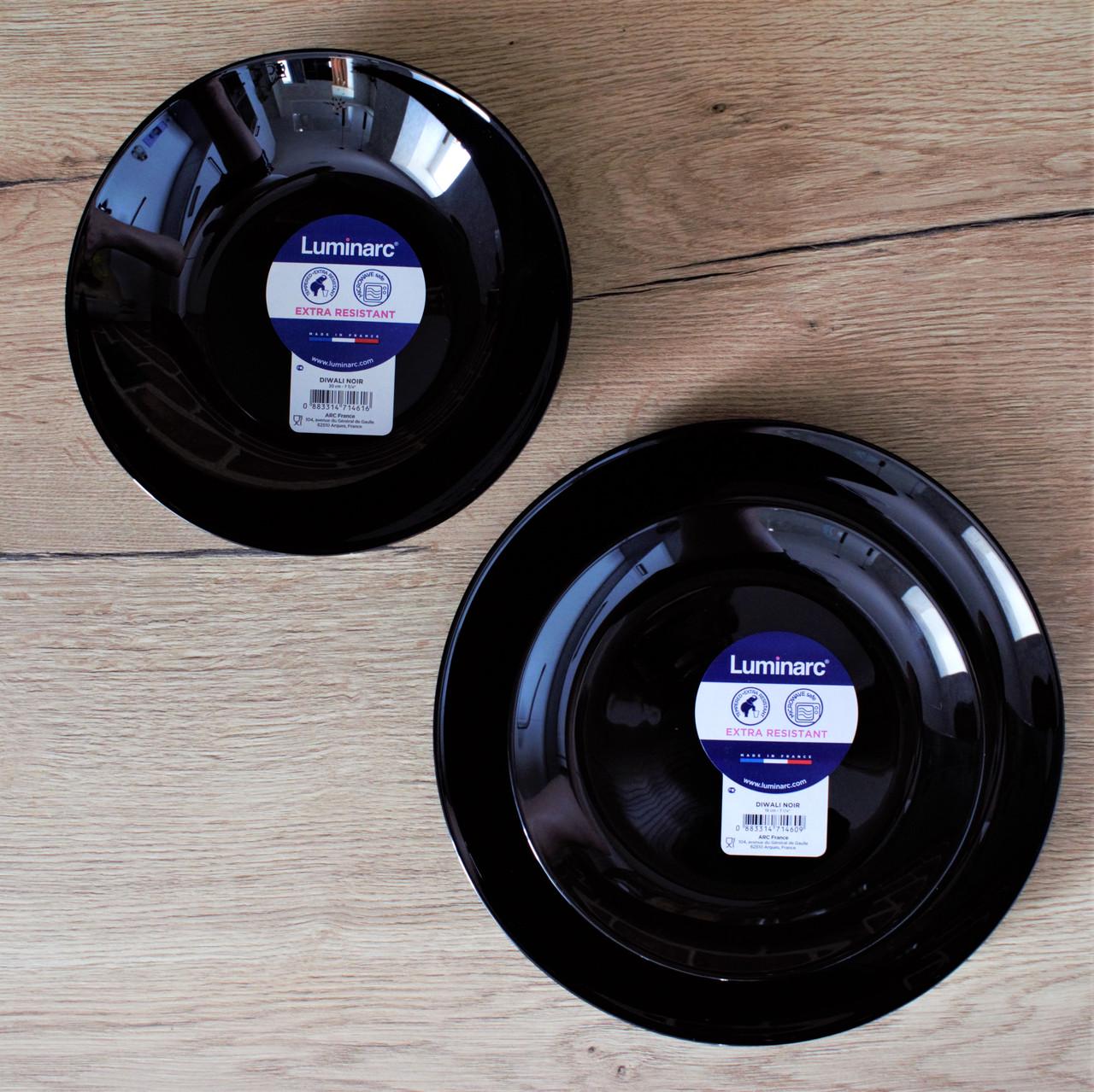 Набор тарелок Luminarc Diwali в тех таре 19 пр. Black - фото 3 Набор тарелок Luminarc Diwali в тех таре 19 пр. Black - фото 3