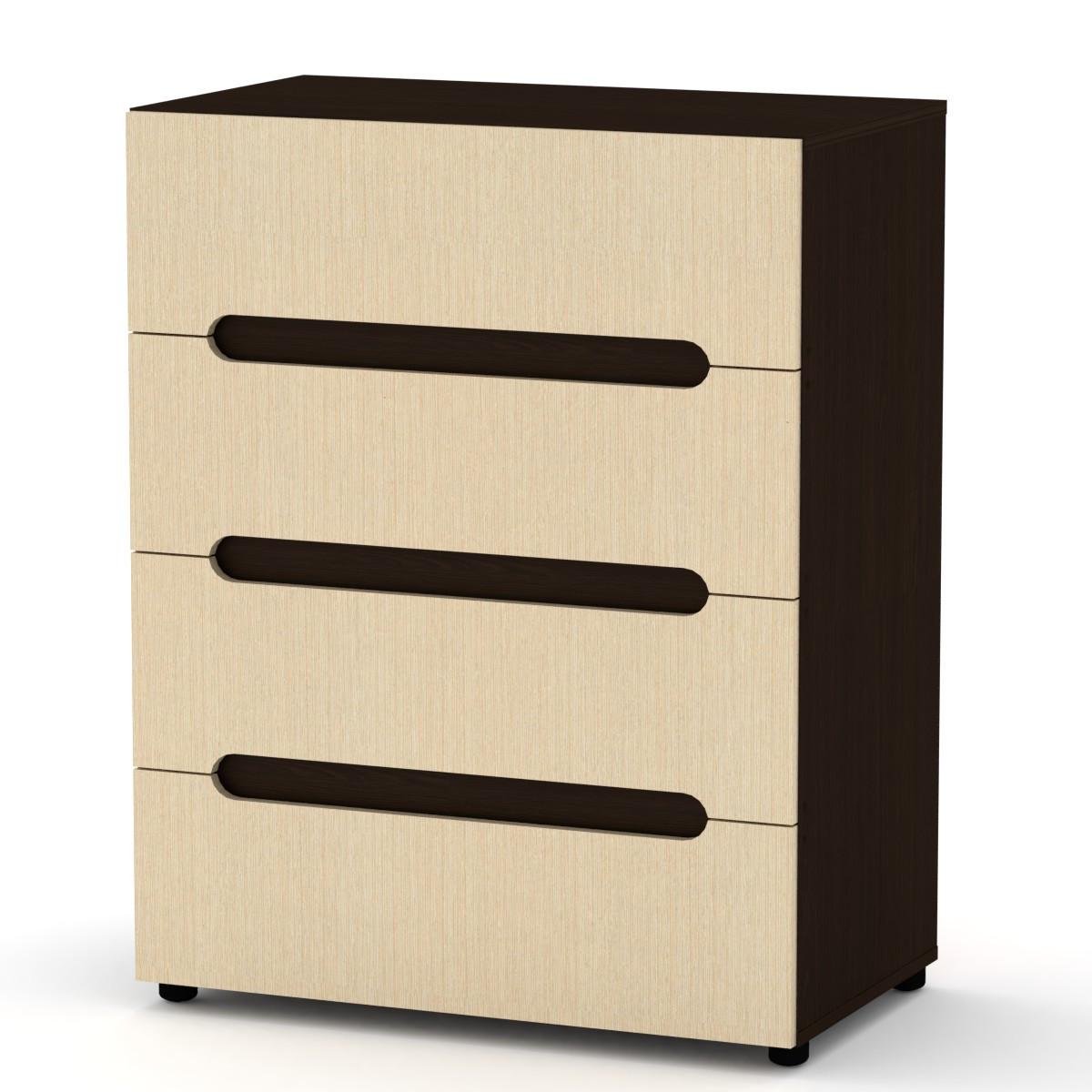 Комод Стиль-7 Компаніт 80х46,4х102 см Венге комбі