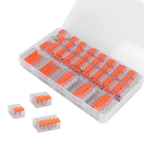 Набор клеммных колодок клемма соединительная c рычагами 450В 32А 4мм2 75 шт.