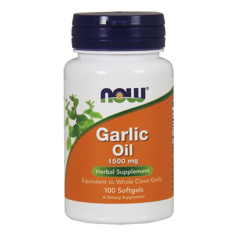 Часник NOW Garlic Oil 1500 mg 100 м'яких капс.