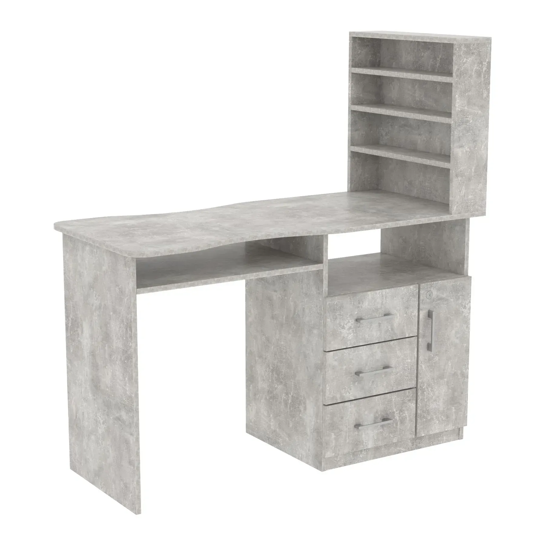 Стіл манікюрний Kontinent СМ-1 правий 1230х550х1264 мм Бетон (29059315) - фото 1