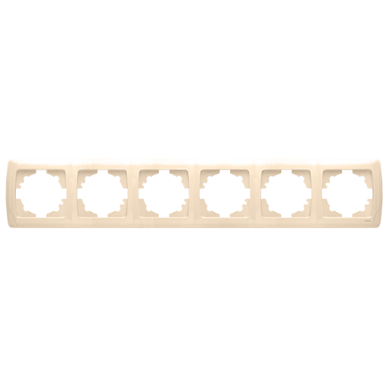Рамка шестиместная горизонтальная Viko Carmen Кремовый (00000003497) Рамка шестиместная горизонтальная Viko Carmen Кремовый (00000003497)