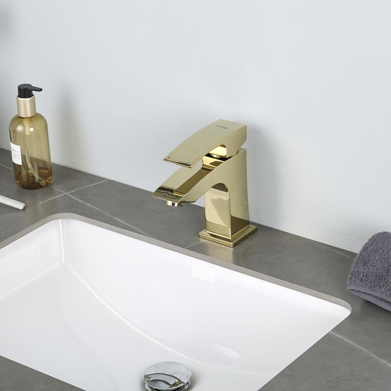 Смеситель для умывальника Gappo G1007-13 Золотой (1045060) - фото 3 Смеситель для умывальника Gappo G1007-13 Золотой (1045060) - фото 3