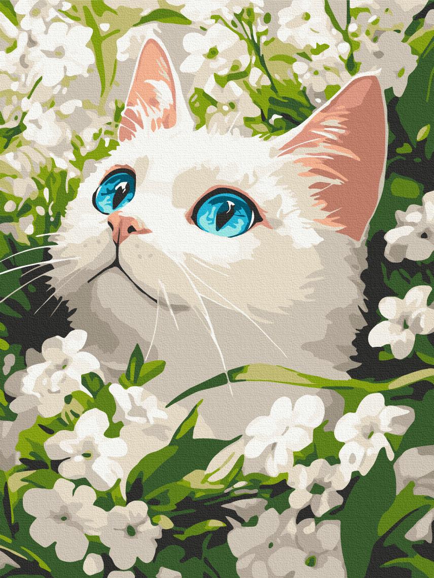 Картина по номерам Brushme Весенний кот 30x40 см (KBS0191)
