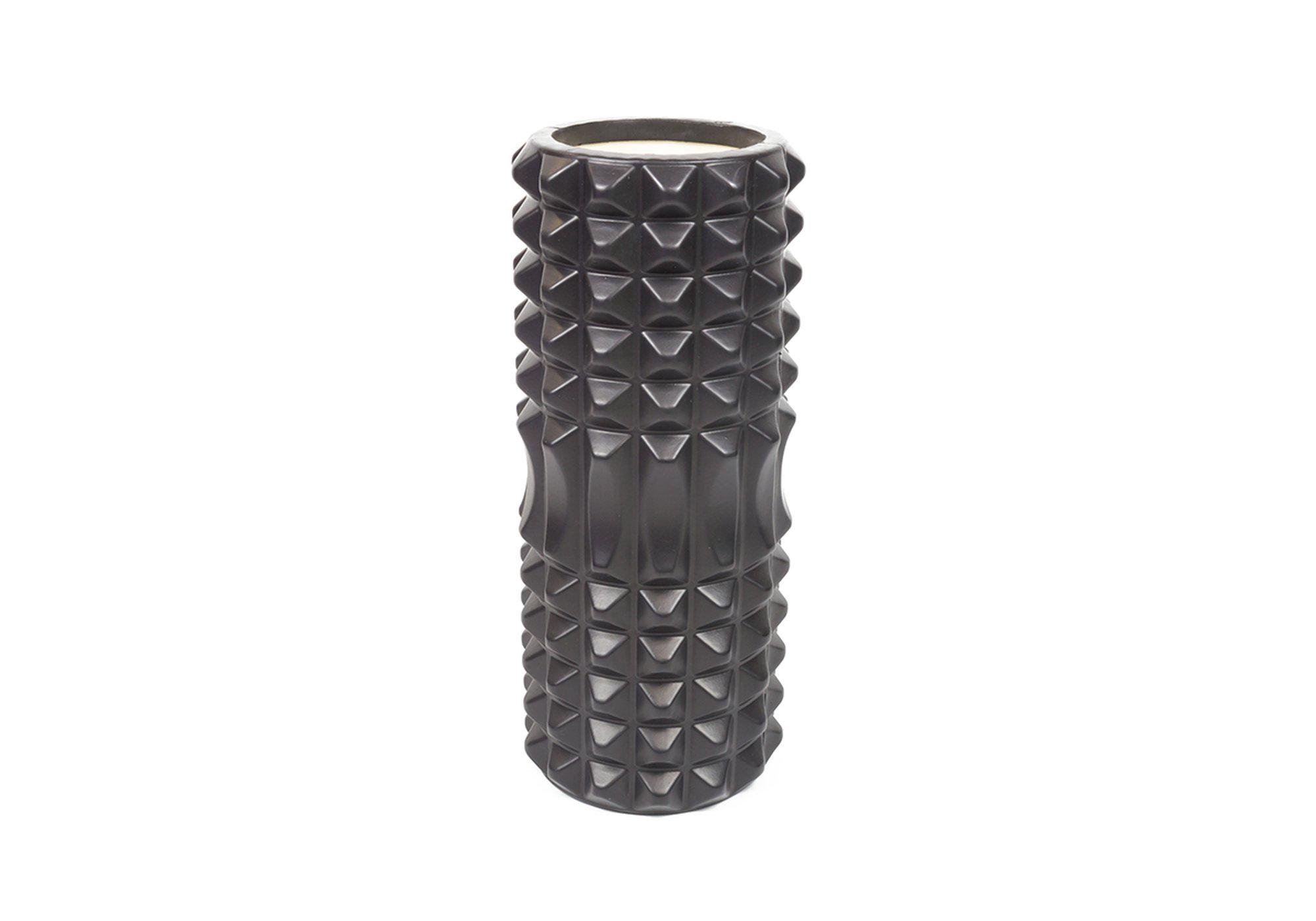 Масажний ролик EasyFit Grid Roller v1.2 33 см Чорний (EF-GR1.2BK) - фото 3