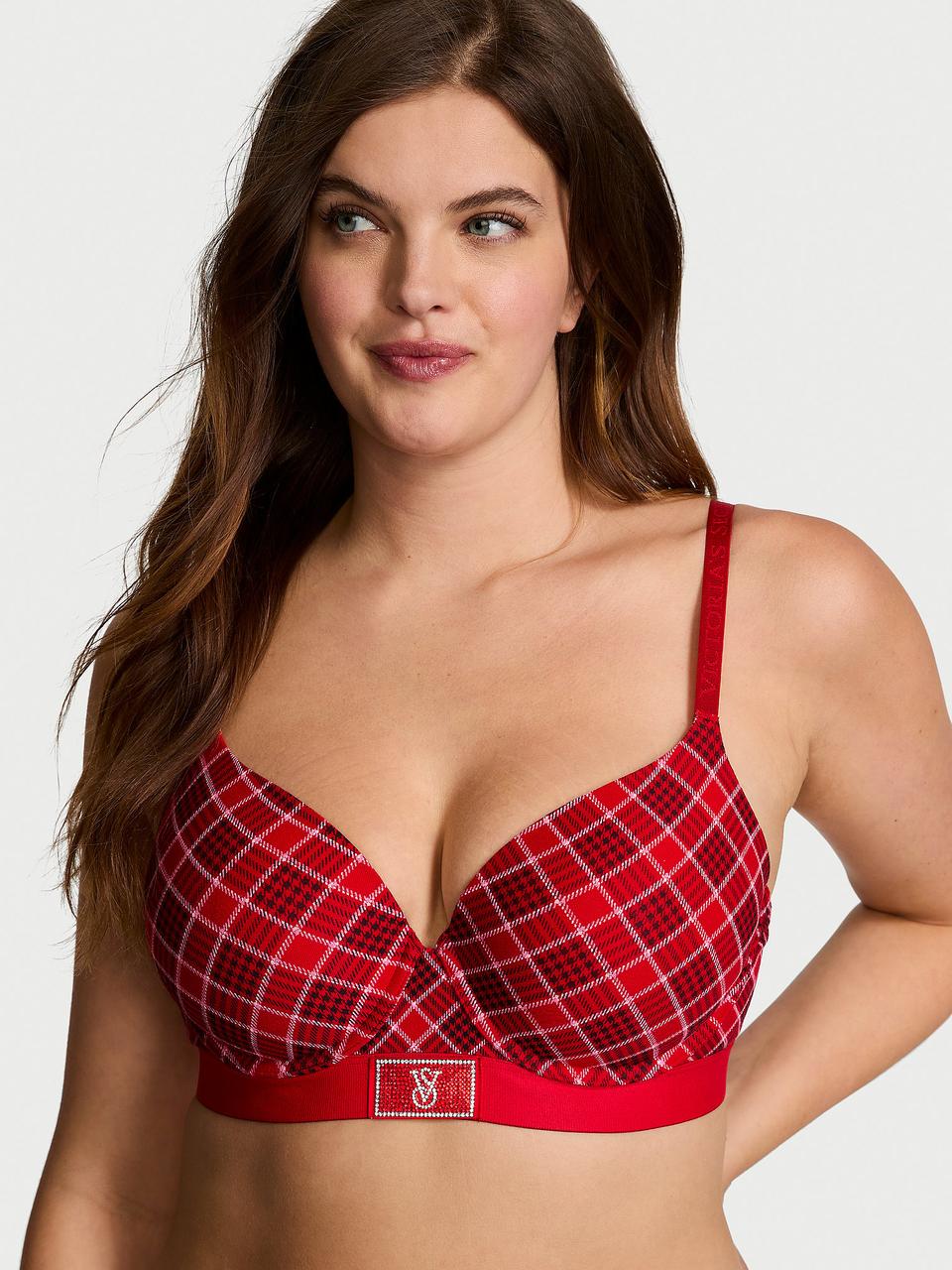 Бюстгальтер Victoria's Secret Lightly Lined 70B Красный (2126439129006)