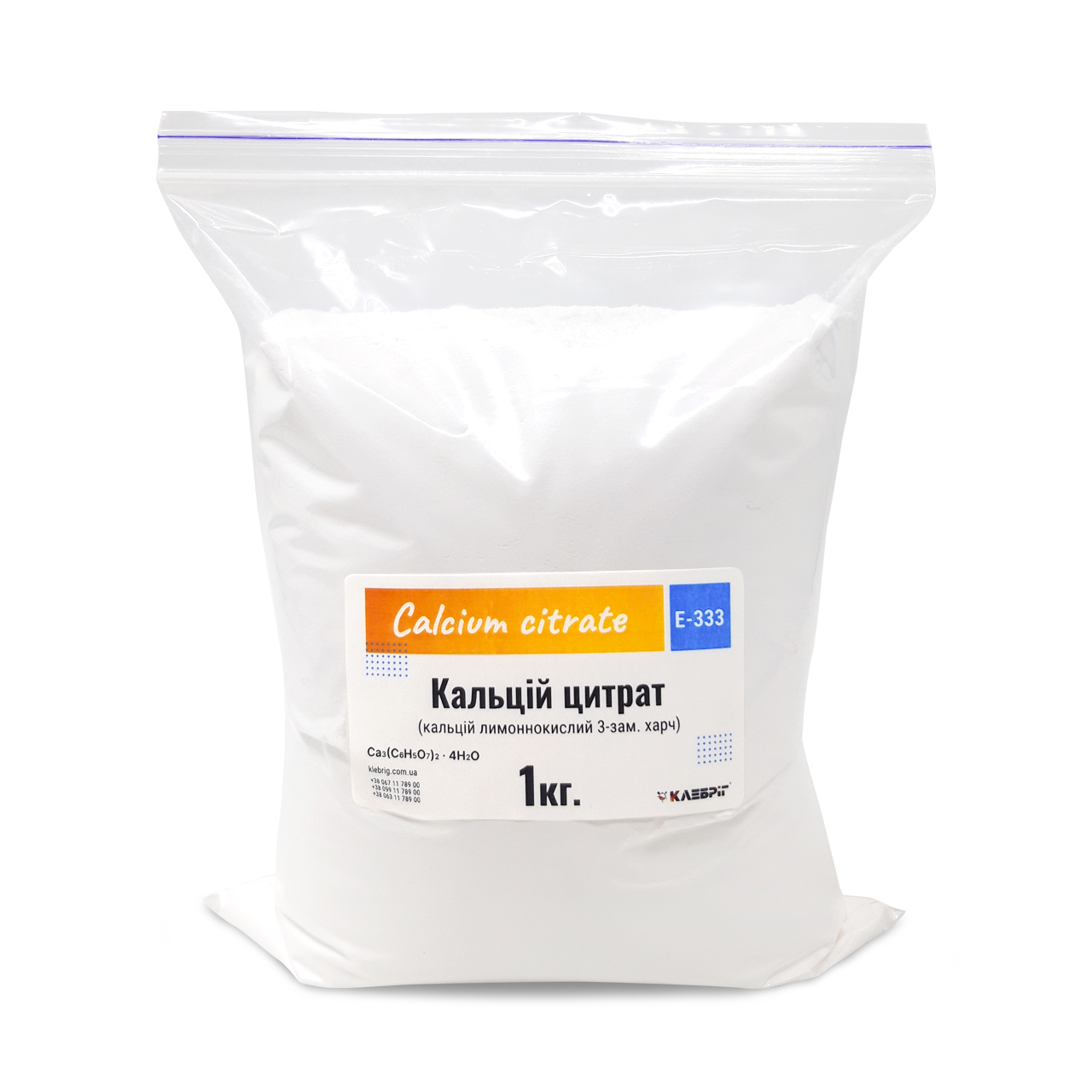 Харчова добавка Klebrig Кальцій цитрат Е-333 1 кг (КЛЦЛМНК-1)