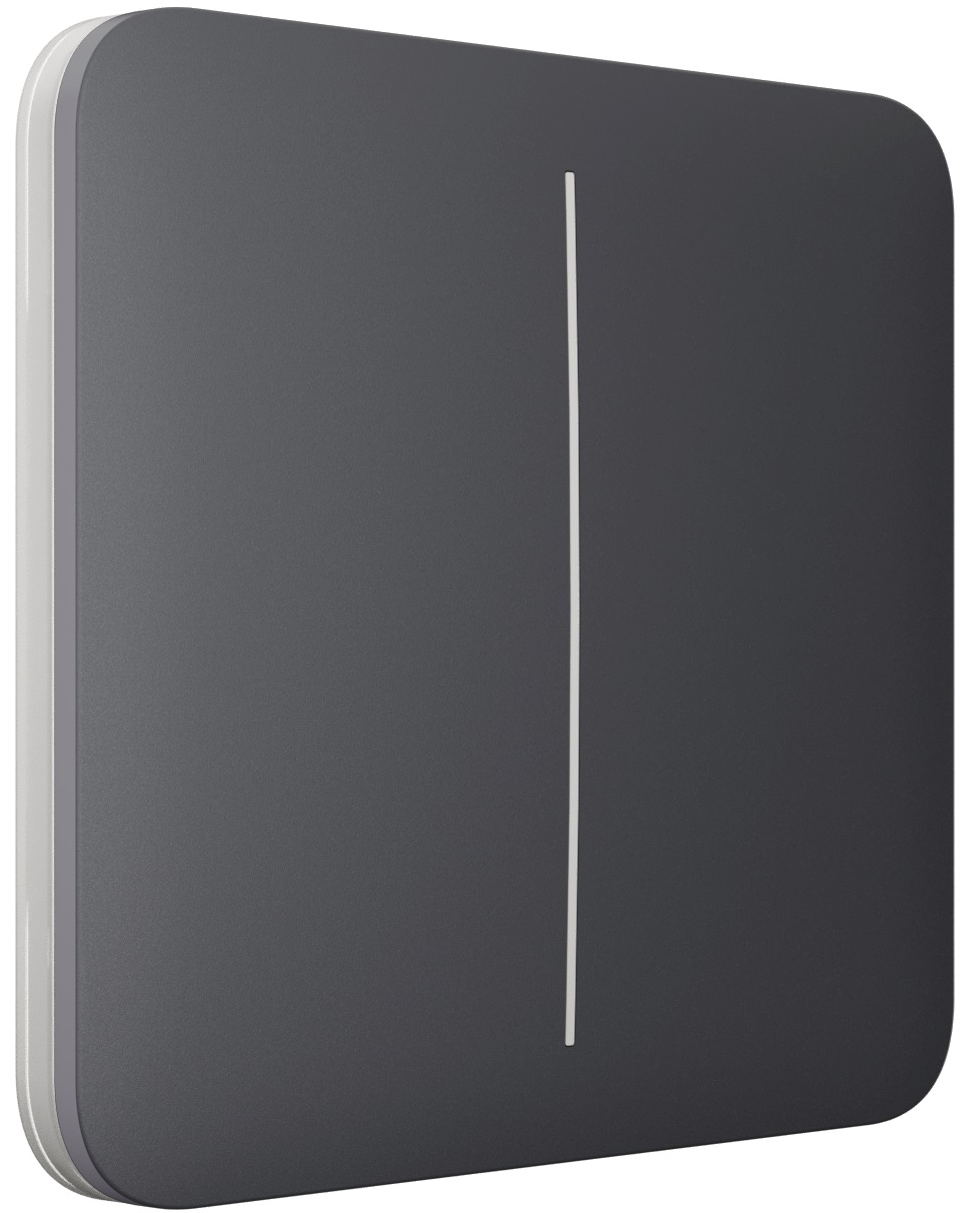 Выключатель Ajax LightSwitch 2-клавишный Graphite (17552)