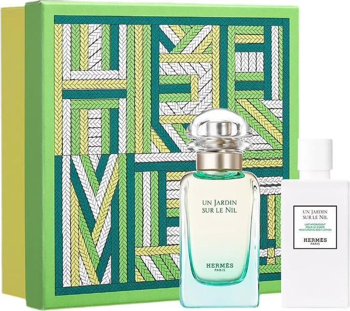 Подарочный набор унисекс Hermes Un Jardin Sur Le Nil туалетная вода 50 мл/лосьон для тела 40 мл (405318)