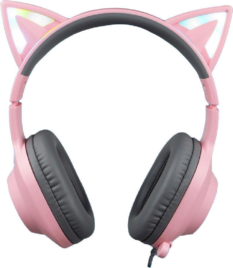 Навушники з мікрофоном Foxxray ShinyCat Pink (FXR-BAL-62 PK)