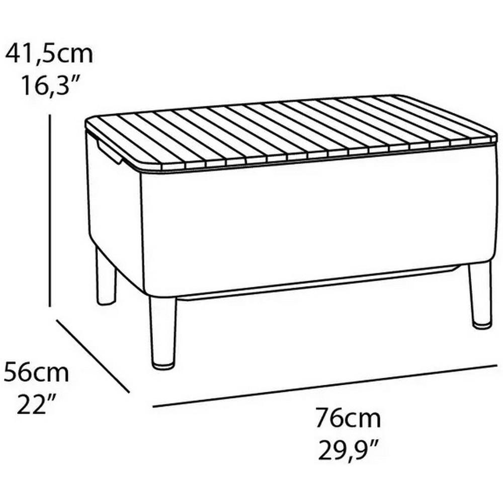 Комплект садових меблів Keter Salemo Balcony Set 2 крісла та 1 стіл Капучино (253202) - фото 4 Комплект садових меблів Keter Salemo Balcony Set 2 крісла та 1 стіл Капучино (253202) - фото 4