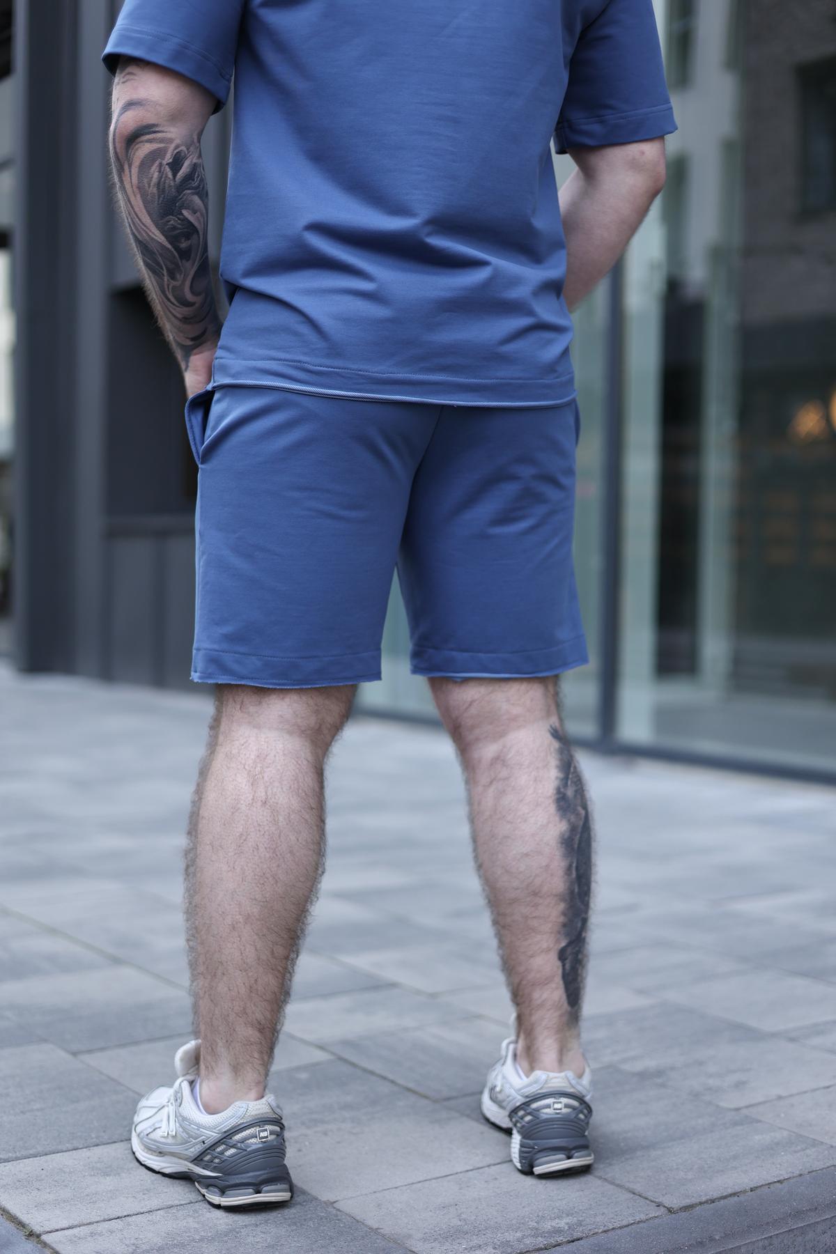 Шорти чоловічі Breeze Intruder трикотажні XL Синій (1123798508/1/4) - фото 2