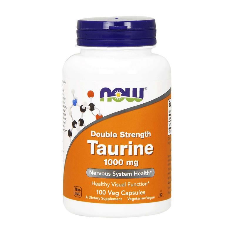 Таурин NOW Foods Double Strength 1000 мг 100 капс.