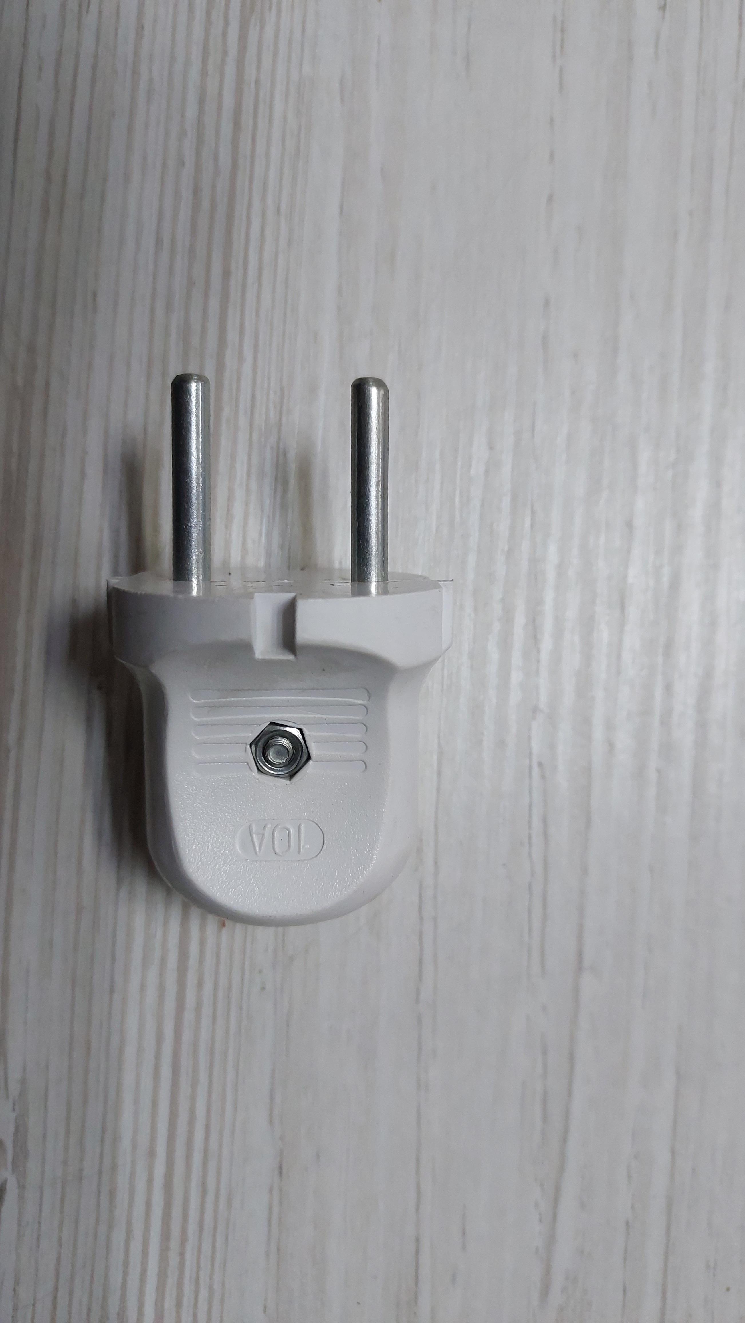 Электровилка штепсельная Колокольчик 10 А Белый (10180529) - фото 5