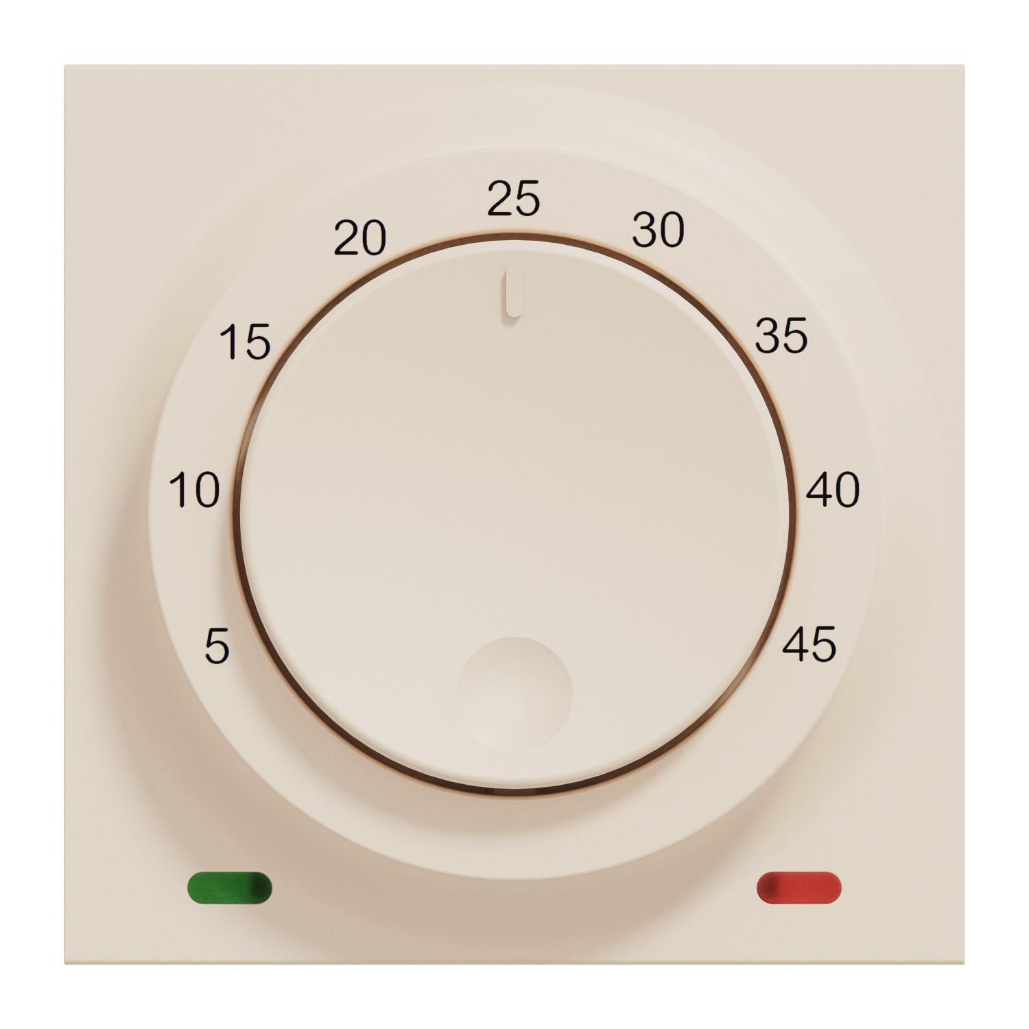 Термостат комнатный Schneider Electric Unica 230 В 8A 2 модуля Бежевый (NU350144)