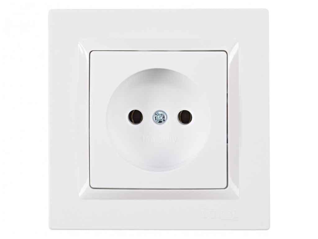 Розетка Luxel JAZZ 9001 Белый (1017447)