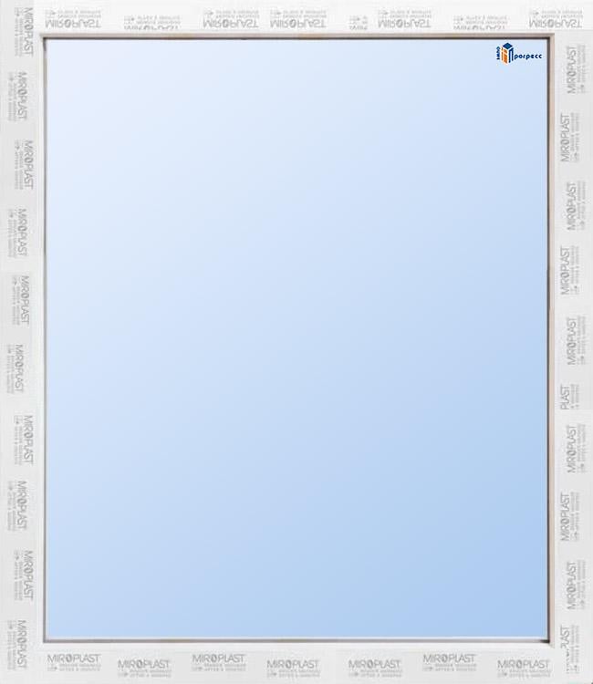 Окно металопластиковое WDS "Miroplast" глухое 750х900 мм