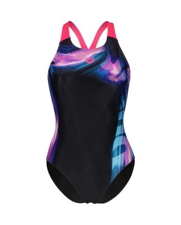 Купальник закрытый для женщин Arena DREAMHLINE SWIMSUIT V BACK р. 36 Черный (008328-500 36)