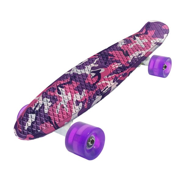 Пенниборд Penny Style 22" светящиеся колеса Military Pink (2T2034)