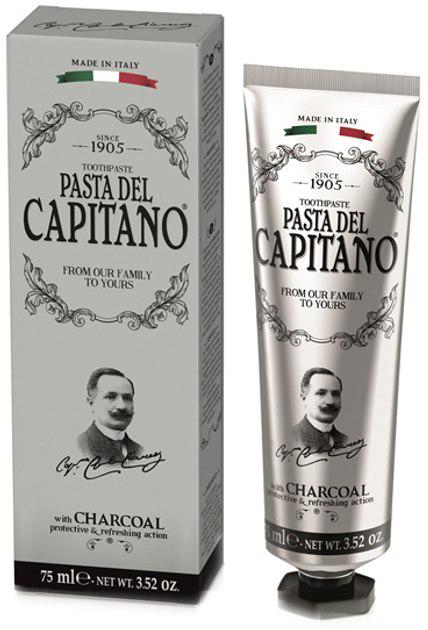 Зубна паста Pasta del Capitano 1905 Charcoal з вугіллям 75 мл