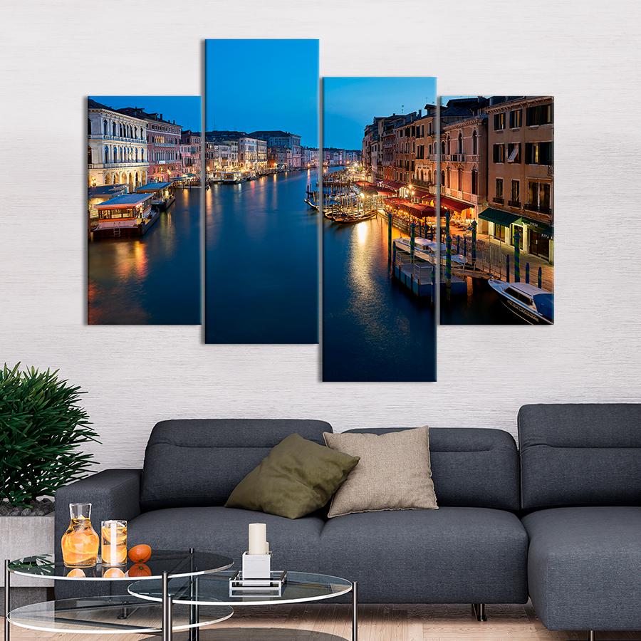 Картина город Здания на Гранд-канале в Венеции 129x90 см (A805-4)