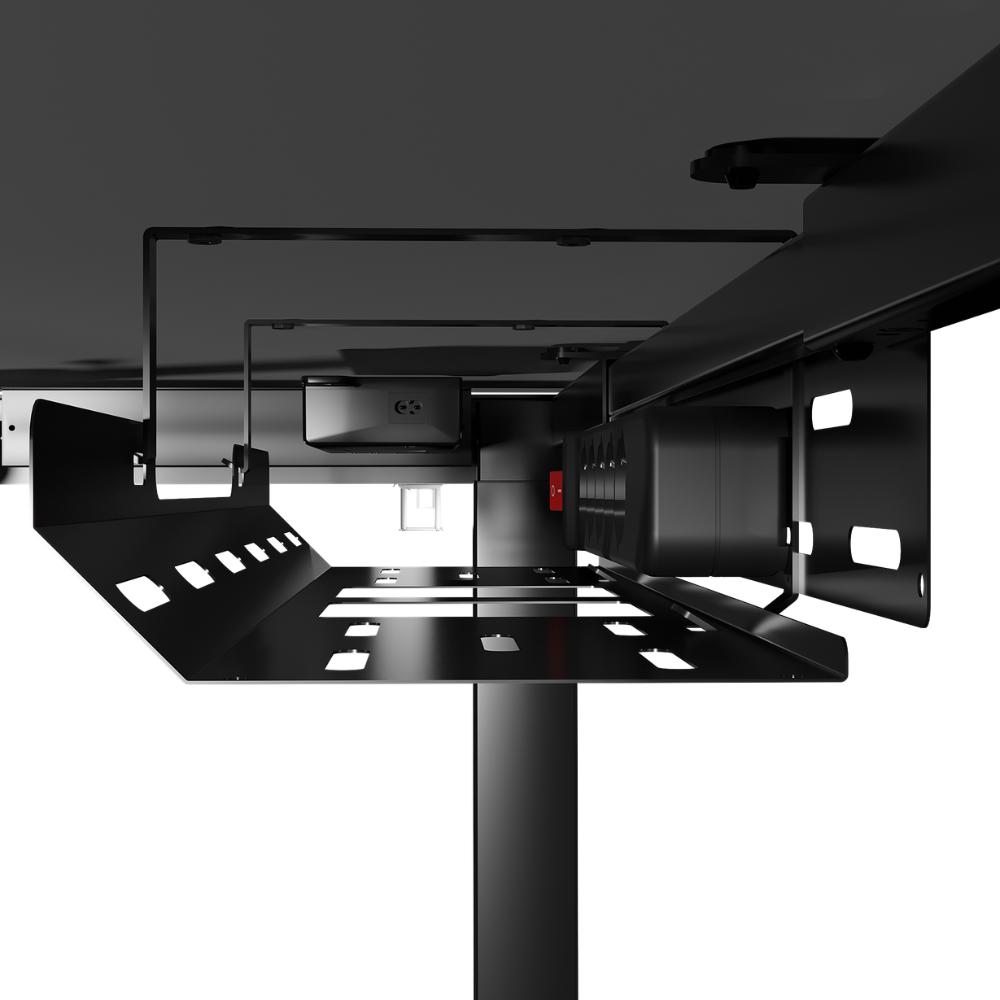 Кабель-менеджмент TEHNOTABLE для рамы 4-опорного стола с регулировкой высоты с удлинителем Черный (045-20-01/2) - фото 3 Кабель-менеджмент TEHNOTABLE для рамы 4-опорного стола с регулировкой высоты с удлинителем Черный (045-20-01/2) - фото 3