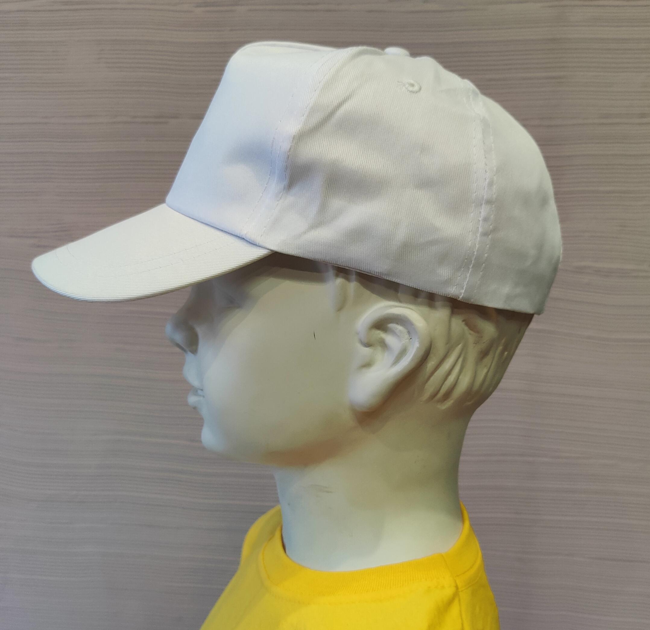 Кепка 5-ти панельная на липучке Белый (27571902)