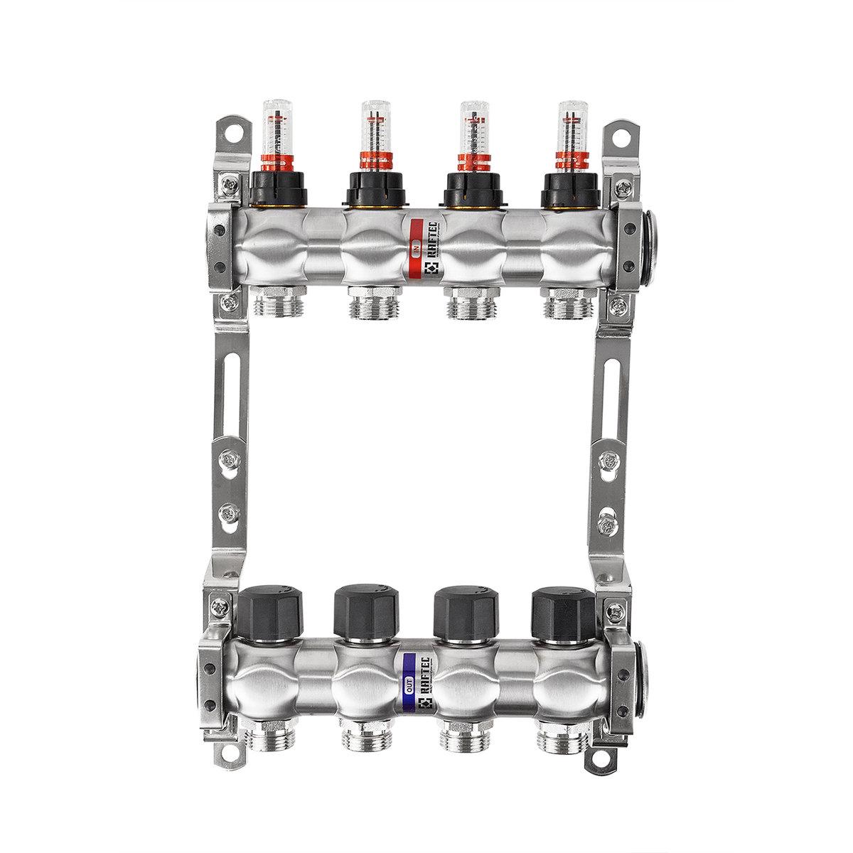 Колектор із витратомірами Raftec 1х4 (SW-55863) - фото 1