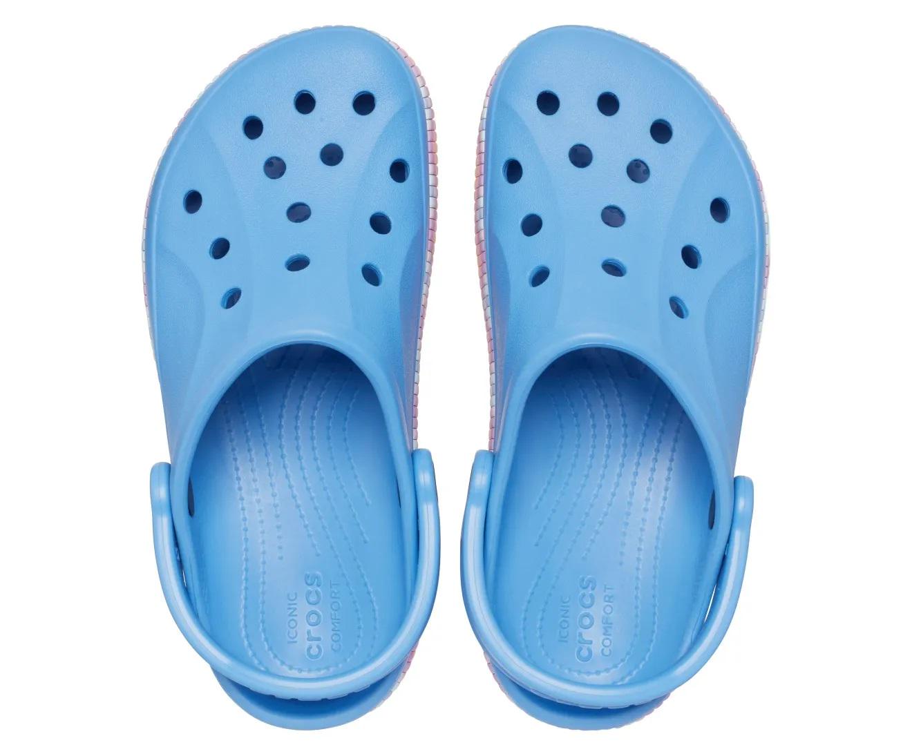 Сабо Crocs Bayaband Chevron Band Clog M6W8 р. 38 24,5 см Powder Blue/Multi (208100) - фото 4