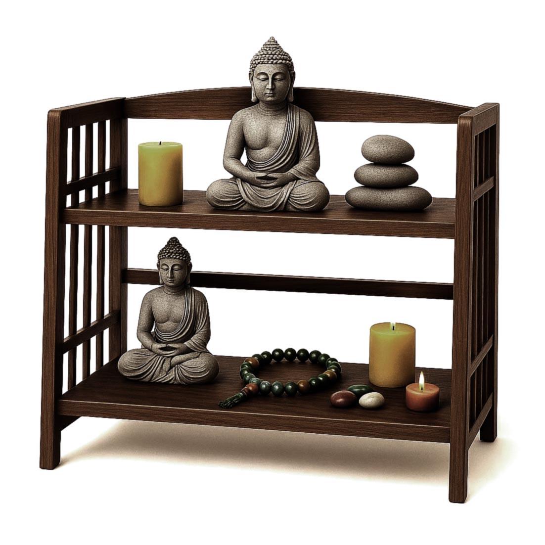 Алтарь для медитации из дерева Шаномиол Капучино (ЛАТ-002409)