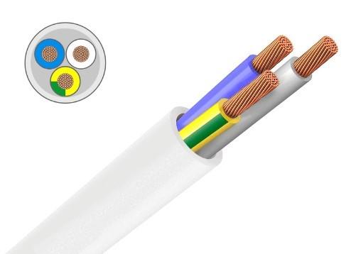 Кабель ПВС 3x1,0 мм Чорно-білий (094) - фото 2 Кабель ПВС 3x1,0 мм Чорно-білий (094) - фото 2