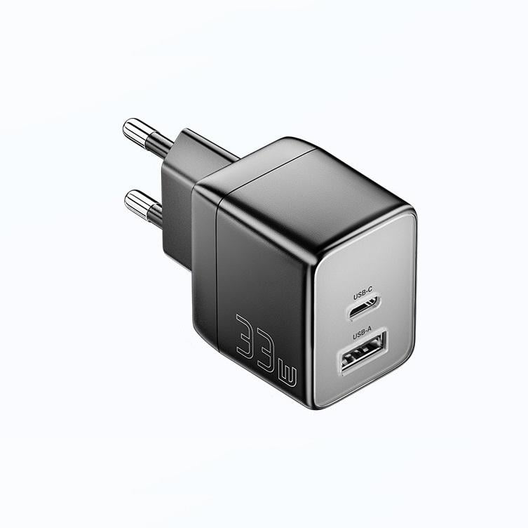 Зарядное устройство сетевое Essager 33W GaN QC/PD3.0 USB-C/USB-A (30632232) Зарядное устройство сетевое Essager 33W GaN QC/PD3.0 USB-C/USB-A (30632232)