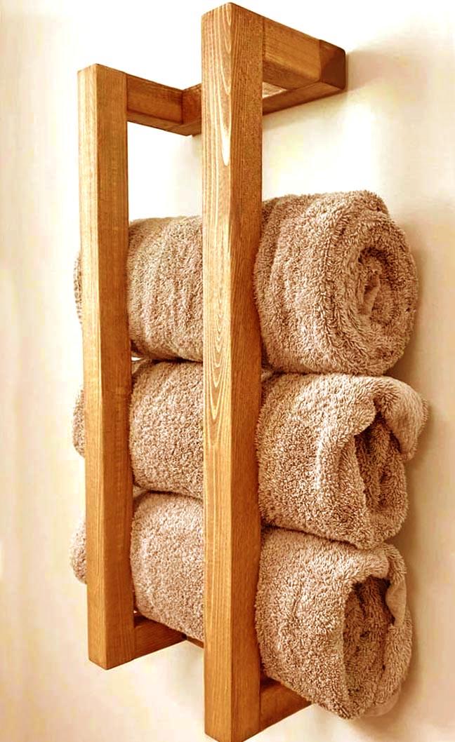 Полка для ванной из дерева Телико 60 Сиена (ВНП/607505)