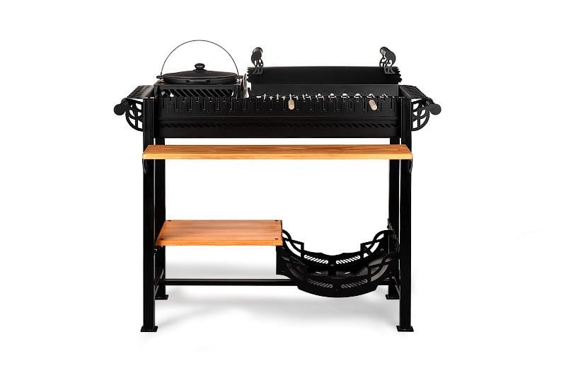 Мангал гриль Smoke House BBQ Garden комплектація Maximum 1200х600х850 мм на 20 шампурів з ґратами кришкою (27860590) - фото 2 Мангал гриль Smoke House BBQ Garden комплектація Maximum 1200х600х850 мм на 20 шампурів з ґратами кришкою (27860590) - фото 2