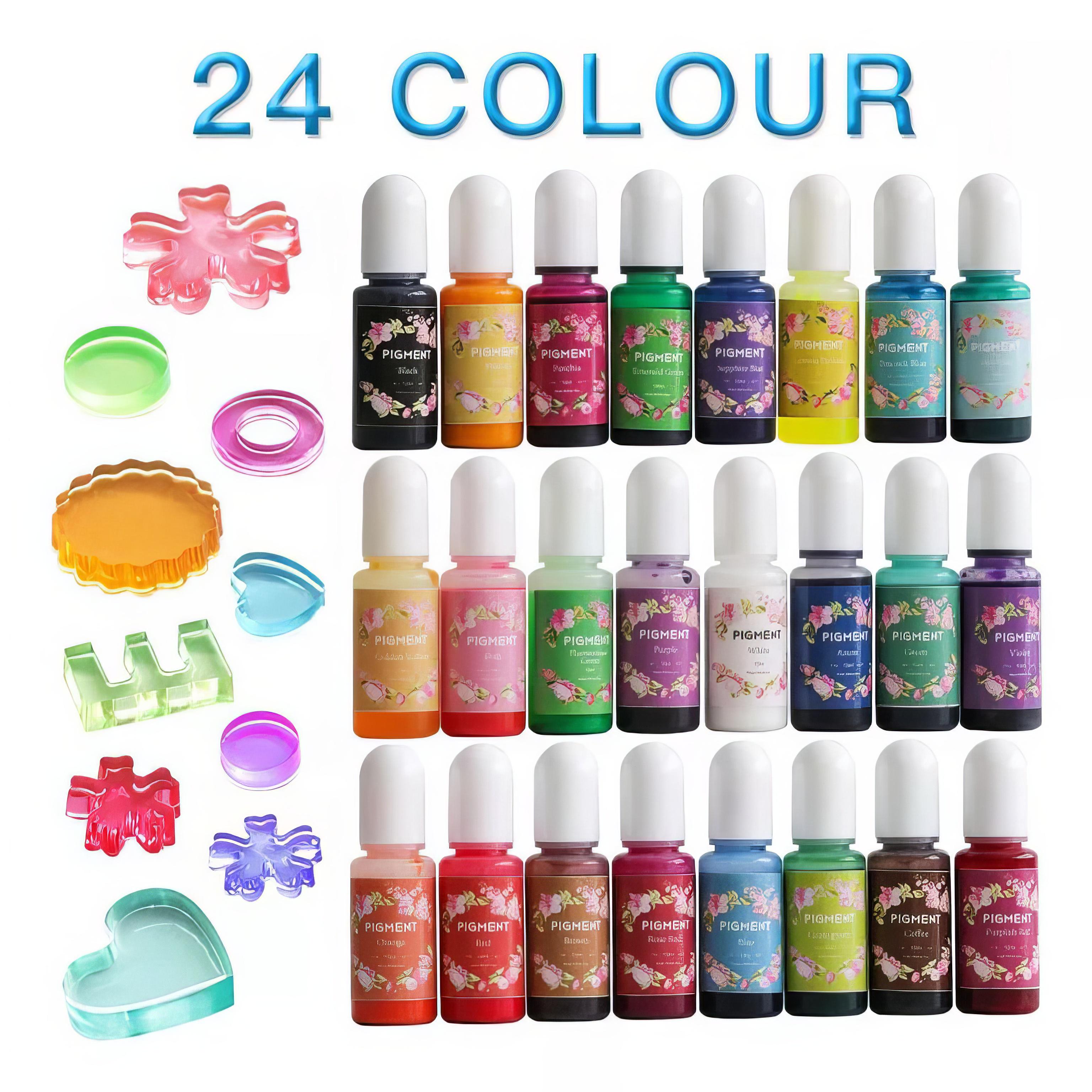 Епоксидна смола та аксесуари для творчості та DIY-виробів 24 пігменти - фото 3