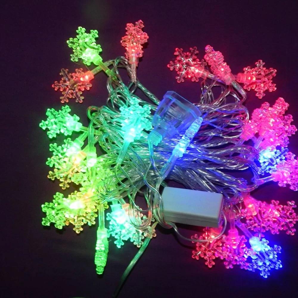 Гирлянда Снежинки LED 28 Разноцветный (1-41/1-105)