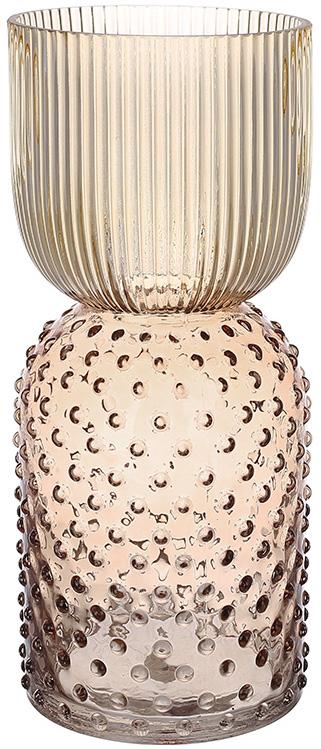 Ваза стеклянная Ariadne Кэрол 13х30 см Амбер