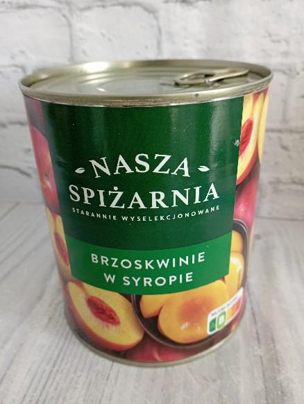 Персики консервовані в сиропі половинками Nasza Spizarnia 820 г (27676577)