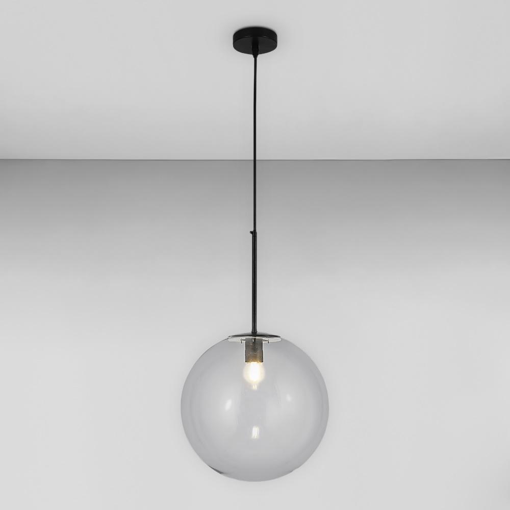 Люстра подвесная лофт Light House LS-17161-1 BK/CL Черный/Прозрачный