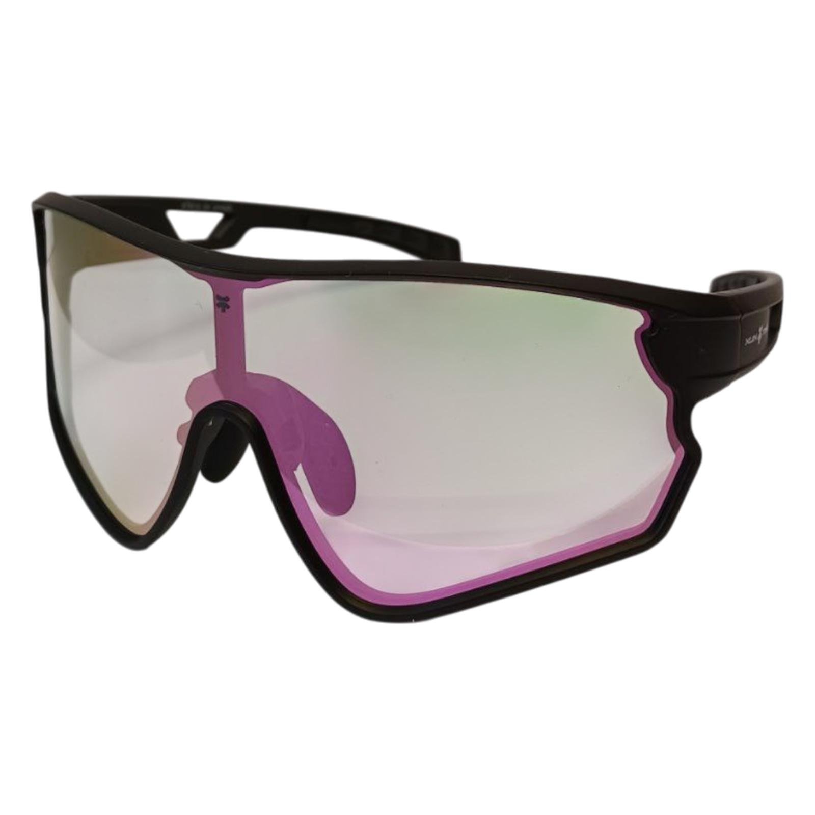 Спортивні сонцезахисні окуляри фотохромні XunTing XT613 з рожевими лінзами Чорний (XT-XT613-6883)