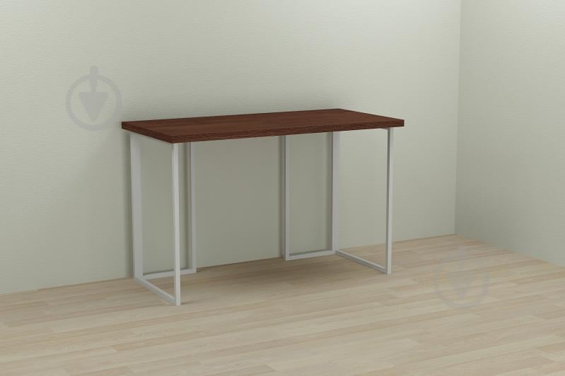 Компьютерный стол Ferrum-decor Ханна 75x120x60 белый ДСП Венге 32мм