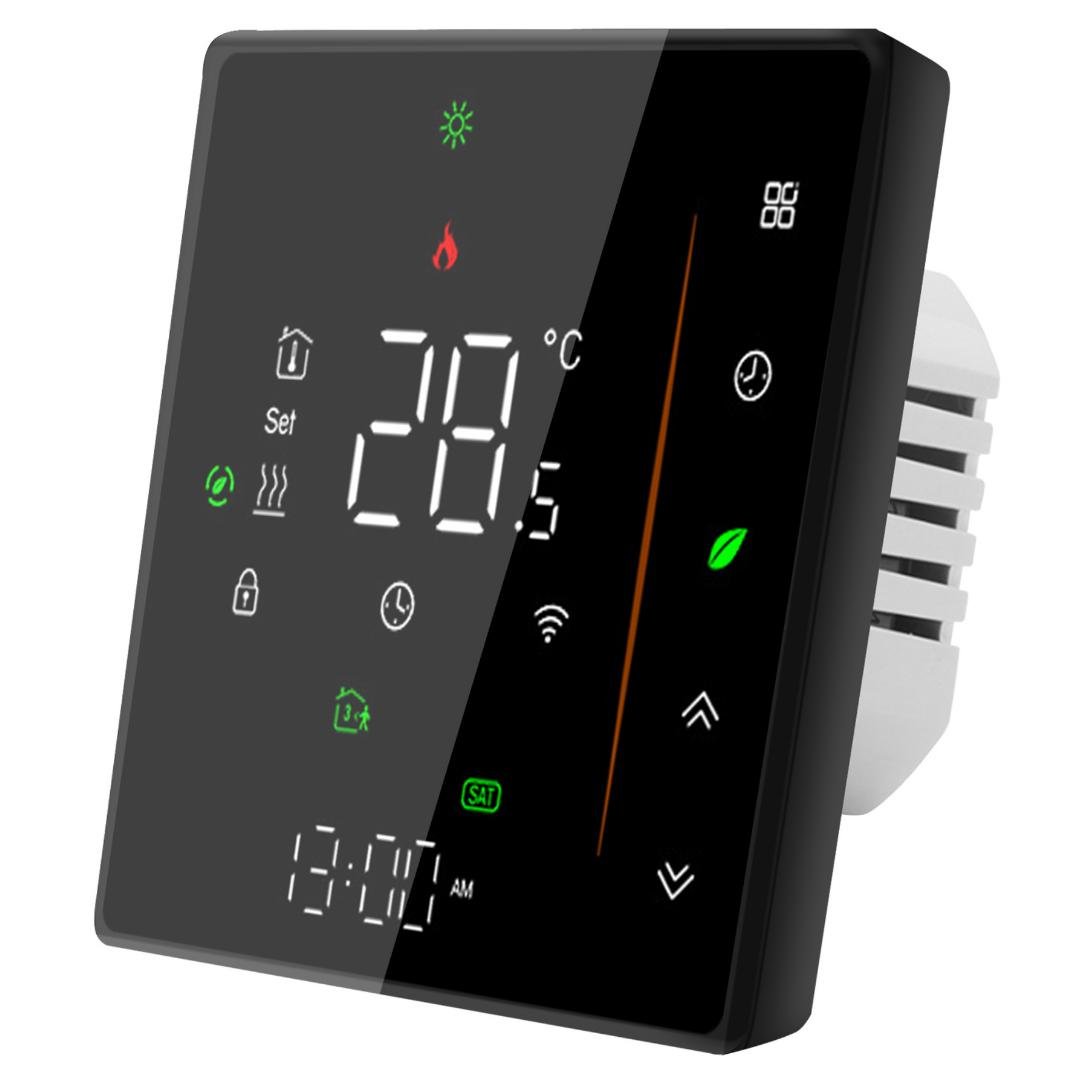 Термостат сенсорный TuyaSmart BHT-006 Series умный Wi-Fi с голосовым управлением и функцией памяти для электрического пола - фото 2 Термостат сенсорный TuyaSmart BHT-006 Series умный Wi-Fi с голосовым управлением и функцией памяти для электрического пола - фото 2