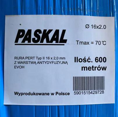 Труба поліетиленова Paskal PE-RT 16х2 для теплої підлоги (PASK16) - фото 2